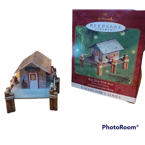 Hallmark Other - 2000 Hallmark Bait Shop With Boat Town and Country Collector's Series.